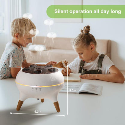 Jellyfish Aroma Diffuser 250ML - Mesmerizing 7-Color LED Humidifier with Interactive Sound Activation - Perfect for Bedroom, Office, and Romantic Gifts