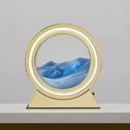 Transform Your Space with the Enchanting LED Quicksand Table Lamp - A Unique 3D Hourglass Deep Sea Sandscape for Home Decor and Thoughtful Gifting