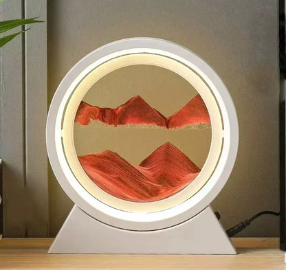 Transform Your Space with the Enchanting LED Quicksand Table Lamp - A Unique 3D Hourglass Deep Sea Sandscape for Home Decor and Thoughtful Gifting