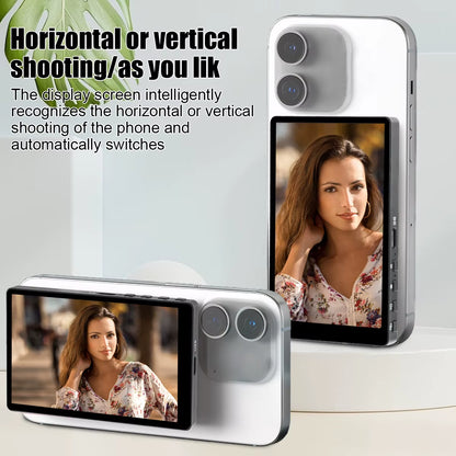 Revolutionary Wireless Magnetic Selfie Monitor for Perfect Phone Vlogs and Live Streams