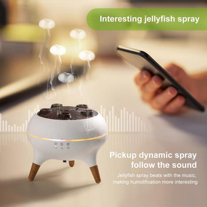 Jellyfish Aroma Diffuser 250ML - Mesmerizing 7-Color LED Humidifier with Interactive Sound Activation - Perfect for Bedroom, Office, and Romantic Gifts