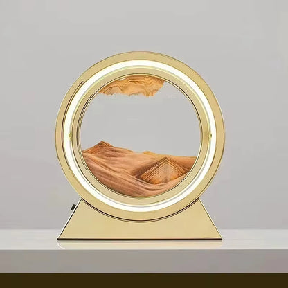 Transform Your Space with the Enchanting LED Quicksand Table Lamp - A Unique 3D Hourglass Deep Sea Sandscape for Home Decor and Thoughtful Gifting