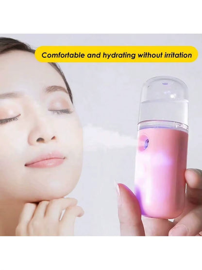 Rechargeable Facial Sprayer Humidifier - Advanced Nebulizer Face Steamer for Optimal Skin Hydration and Rejuvenation