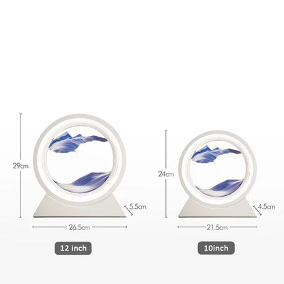 Transform Your Space with the Enchanting LED Quicksand Table Lamp - A Unique 3D Hourglass Deep Sea Sandscape for Home Decor and Thoughtful Gifting