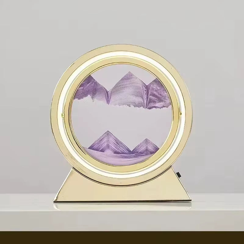 Transform Your Space with the Enchanting LED Quicksand Table Lamp - A Unique 3D Hourglass Deep Sea Sandscape for Home Decor and Thoughtful Gifting
