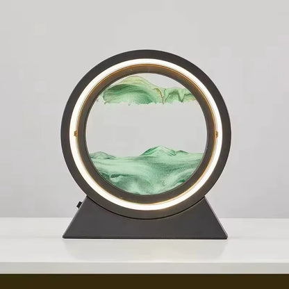Transform Your Space with the Enchanting LED Quicksand Table Lamp - A Unique 3D Hourglass Deep Sea Sandscape for Home Decor and Thoughtful Gifting