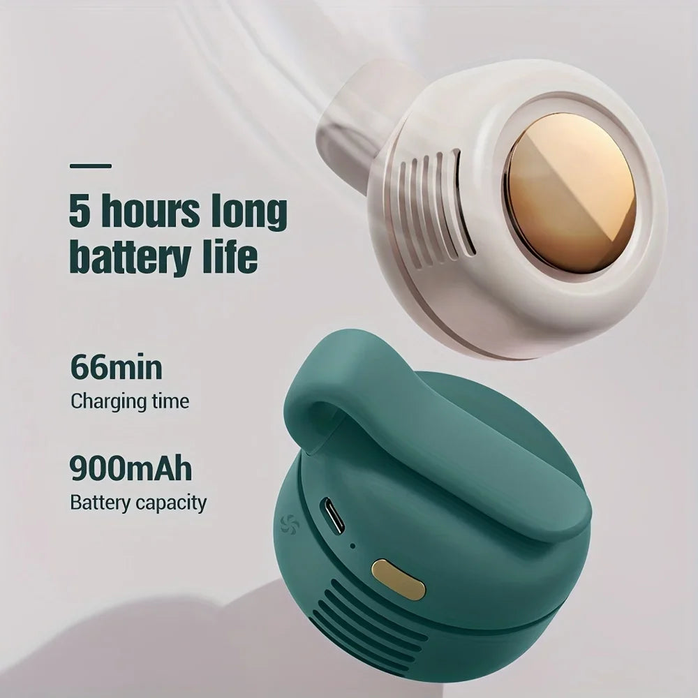 Experience Ultimate Comfort with the Whirlwind Leafless Portable Fan – USB Rechargeable, Silent, and Perfect for Home or On-the-Go