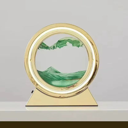 Transform Your Space with the Enchanting LED Quicksand Table Lamp - A Unique 3D Hourglass Deep Sea Sandscape for Home Decor and Thoughtful Gifting