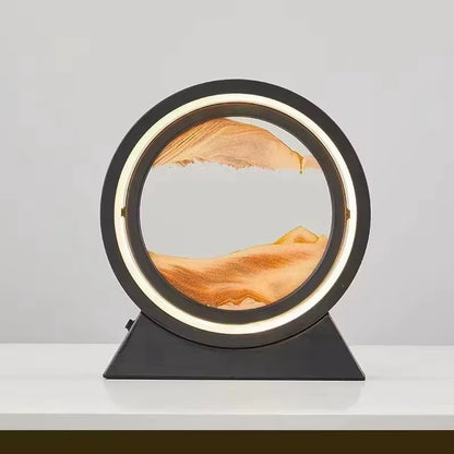 Transform Your Space with the Enchanting LED Quicksand Table Lamp - A Unique 3D Hourglass Deep Sea Sandscape for Home Decor and Thoughtful Gifting