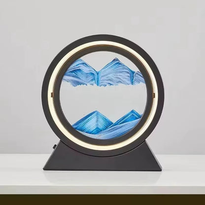 Transform Your Space with the Enchanting LED Quicksand Table Lamp - A Unique 3D Hourglass Deep Sea Sandscape for Home Decor and Thoughtful Gifting