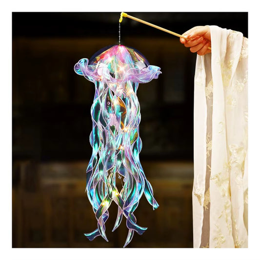 Transform Your Space with the Enchanting Colorful Jellyfish Lamp - Portable LED Night Light for Magical Bedroom and Garden Decor