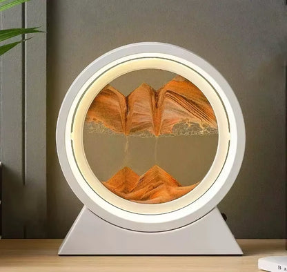 Transform Your Space with the Enchanting LED Quicksand Table Lamp - A Unique 3D Hourglass Deep Sea Sandscape for Home Decor and Thoughtful Gifting
