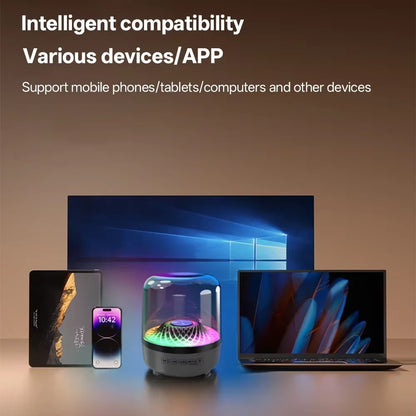 Glass compact Wireless Sound-bar with Subwoofer