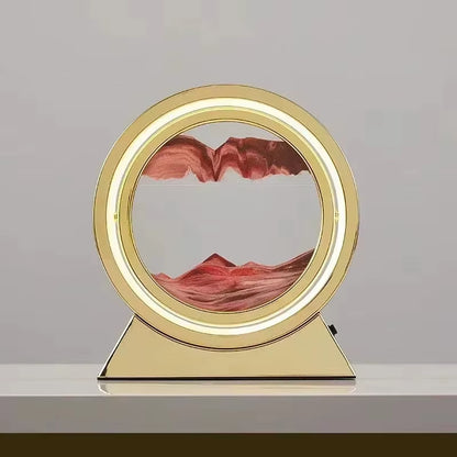Transform Your Space with the Enchanting LED Quicksand Table Lamp - A Unique 3D Hourglass Deep Sea Sandscape for Home Decor and Thoughtful Gifting